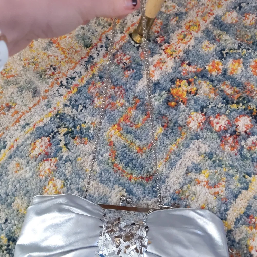 BOGO! Silver Clutch - Picture 3 of 8